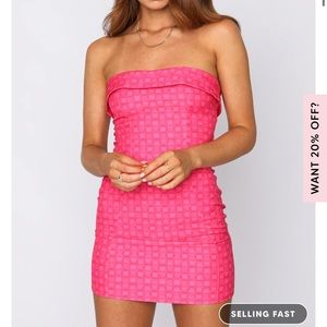 NWT pink mini dress